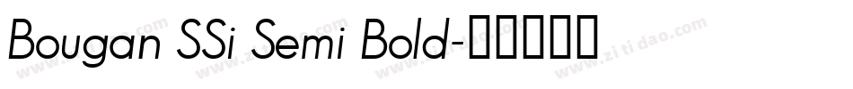 Bougan SSi Semi Bold字体转换